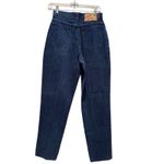Vintage LA Blues Dark Wash Cotton High Waisted Mom Jeans Size 10 / 26” Waist Blue Photo 1