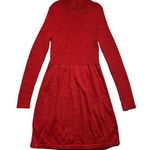 Free People  Red Shimmer Mock Neck Sweater Dress | U.S. Woman’s XSmall Photo 0