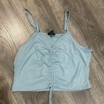 Rue 21  Tank Top Blue Spaghetti Strap Scrunch  Photo 0