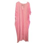 Pitusa NWT Pink Metallic‎ Weave Thobe Kaftan Maxi Cover Photo 4