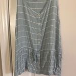 Volcom Sky Blue and White Striped Tank Top Photo 2