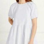 Hill House  THE FRANCESCA Top High Low Keyhole Back Short Puff Sleeve Size XS Photo 1