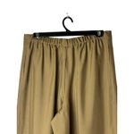 Lafayette 148 Pants Women XL Tan Khaki Silk Elastic Waist Wide Leg Trousers Photo 3