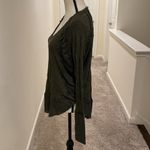 We The Free Free People Laguna Moss Green Thermal Waffle Knit Oversized Top Photo 5