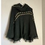 Wooden Ships  Mohair Wool Blend Cowl Neck Poncho Shawl S M Photo 0