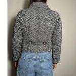 Leifsdottir Double Breasted Cropped Blazer Jacket Size 4 Black Photo 1