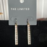 The Limited  Gold Rhinestone Drop Earrings Photo 1