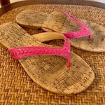 Jack Rogers pink stitch flip flop sandals size 6 Photo 2