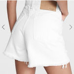Rag and Bone  Maya Ultra High Rise 5” Midi Short Organic Cotton in Summer White 27 Photo 8