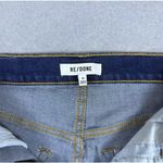 RE/DONE 70s High Rise Stove Pipe Jeans Women's Size 28 Straight Leg Button Fly Photo 6
