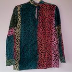Vilagallo EU 40 US 8 Lola Shirt in Pongo Print Blouse Animal Print Multicolor Blue Photo 5