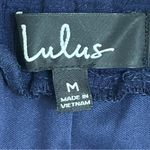 Women’s Lulu's Lost In Paradise Navy Blue Strappy Maxi Dress Size Medium Photo 7