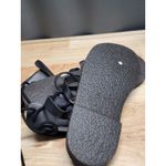 Free People Vacation Day Wrap Sandals Women 9 Black Leather Adjustable Back Ties Photo 3