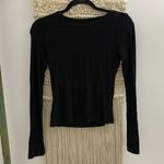 ZARA Ribbed Black Long Sleeve Photo 2