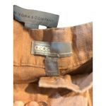 ASOS Tan Linen Blend Pleated Cropped Wide Leg Pants Casual Womens‎ Photo 5