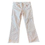 Anthropologie  Pilcro the Leterpress polka dot high rise bootcut jeans 28 Photo 2
