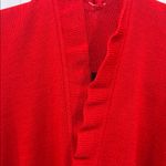 Source Unknown RED WRAP WITH RUFFLE HEM SOFT AND WARM OVERSIZED FITS ALL NO MATERIAL TAGS Photo 4