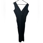 French Connection NWT  Marie Black V-Neck Jumpsuit Photo 2