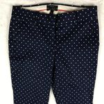 J.Crew  Women's Navy Polka Dog CAFE CAPRI Size 00 Photo 2