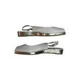 Spiegel Vintage  White Peep Toe 
Slingback Flats Size 8‎ Adjustable Strap Shoes Photo 6