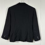 Oscar de la Renta  Vintage Black Button Blazer Jacket 4R Wool Blend Classic Work Photo 5
