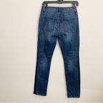 CAbi EUC High Straight Tuxedo Stripe Distressed Jeans Style 3750 Size 2 Photo 7