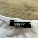 Zeagoo  NWT white blouse, Large, lightly lined Photo 2