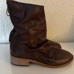 BEEK Ostrich Bootie In Saddle Brown Leather Ankle Boots size 6 Photo 6