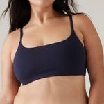 Athleta New S Scoop Bikini Top A-C Small -Dress Blue Photo 2