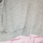 Calvin Klein GRAY TIE DYE WATERCOLOR FRONT LOGO SIDE SPLIT HEM LOUNGE SWEATSHIRT Photo 10