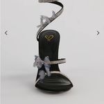 Windsor Elegant Black Butterfly Embellished Heels Photo 2