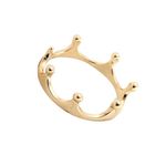 Dainty jewelry Vintage looking gold crown ring Photo 0