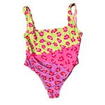 Farm Rio Maxi Leopard Colorblock One-Piece Swimsuit (L) Photo 2