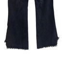 Free People  Vintage Flared Jeans Black Ash Denim Raw Hem‎ Size 27 Photo 9