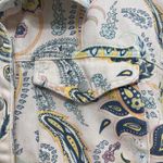 BlankNYC Coming Through Paisley Denim Jacket Size M Blue Size M Photo 7