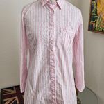 Victoria's Secret  Striped Cotton Menswear Sleep Shirt Dress size S Photo 8