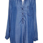 Velvet Heart Chambray Mini Shirt Dress Size Large Chambray Mini Dress Photo 0