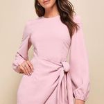 Believe It or Knot Rose Pink Long Sleeve Tie Photo 0