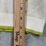 Cynthia Rowley  Polo‎ Sweater Cocktail Print Womens Small Zip Collar Cotton Retro Photo 7