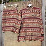 Adrienne Vittadini Vintage Vittadini Sport 100% Merino Wool Sweater Dress Skirt Set L Photo 0