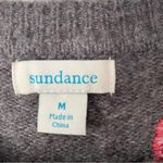 Sundance Evermore Bloom Embroidered Floral Charcoal Sweater size medium Photo 9