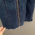 ZARA  denim zip up distressed jean dress Photo 8