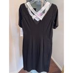 Nue By Shani Black Short Sleeve Dress Built In Shapewear Size 6 NWT MRSP $280 Photo 6