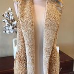 Love Tree Jacket Vest Frosted Gold Boutique Womens Small New Photo 1