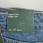 Wild Fable  Jeans Women Size 4 NWT Blue Wide Leg Medium Baggy Wide Distressed Photo 1