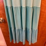 Lands' End Lands’ End Women's Sleeveless Tiered Maxi Dress Blue Green Check NWT Small 6-8 Photo 3