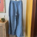 CP Shades  Wendy Linen Wide Leg Pants Lagenlook Boho Palazzo Pull On Blue Size M Photo 3