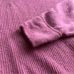 Aerie Women's Oversized Plum Ribbed Sweater Photo 5