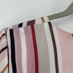Harper Heritage  Wrap Top Blouse Vertical Stripe Pink 3/4 Balloon Sleeves Size M Photo 8