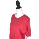 Zella Z by Womens Crop Top Shirt Short Sleeve Crewneck Hi Low Red Medium NWT Photo 1